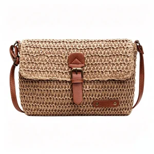 Women Straw Woven Crossbody Bag